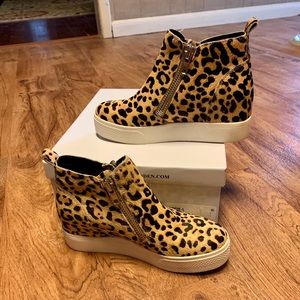 Steve Madden zip wedge sneakers